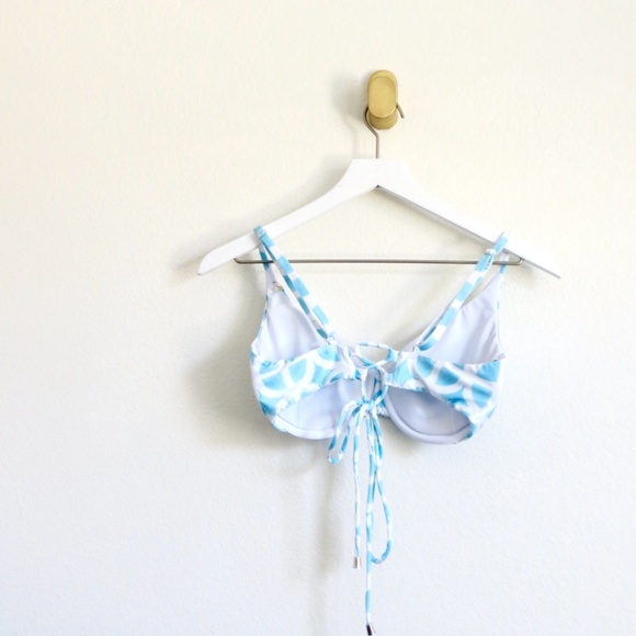 NEW! Kenny Flowers The Maldives Underwire Bikini Top Blue SZ DD cup - Picture 14 of 16